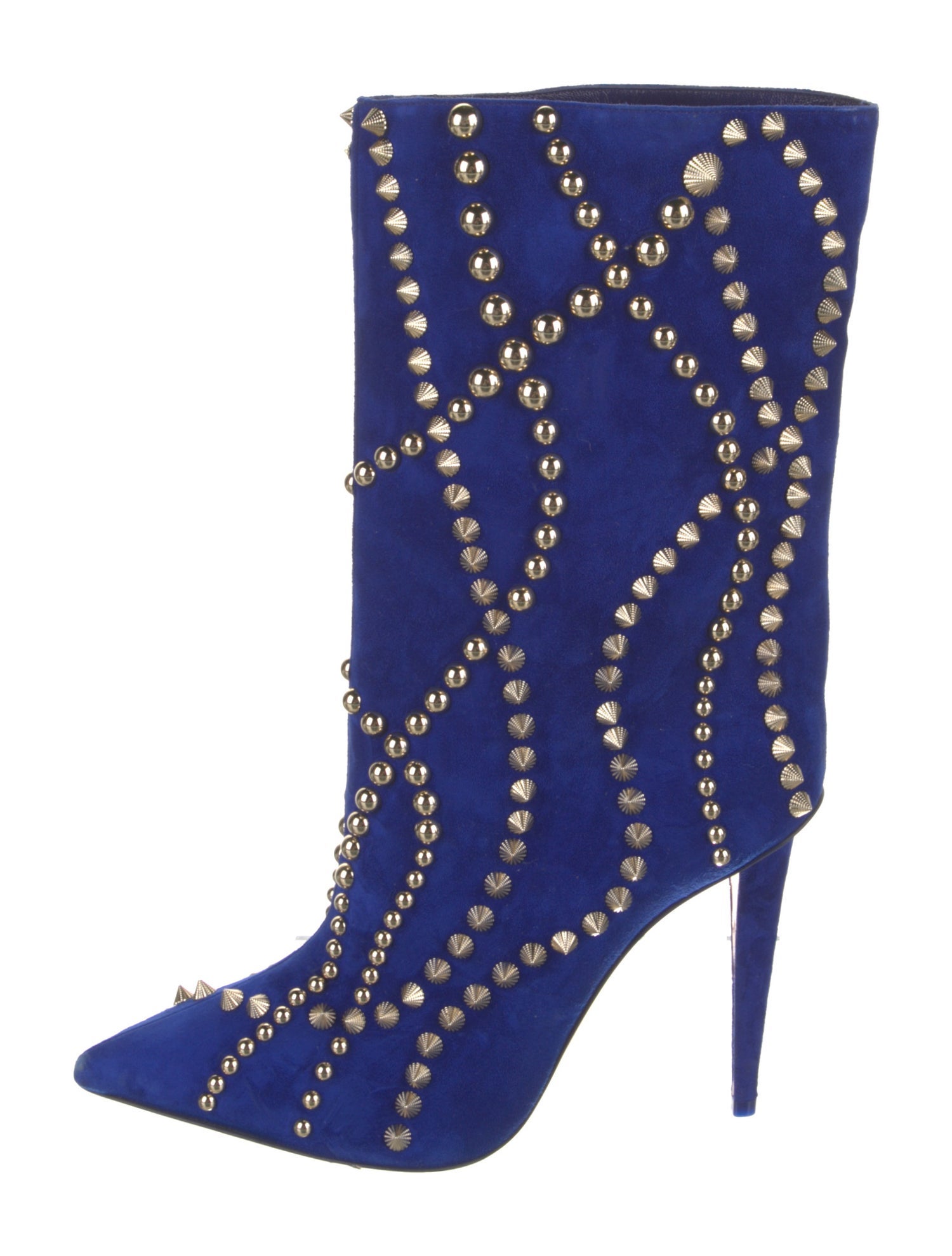 Christian Louboutin Suede Patterned Boots