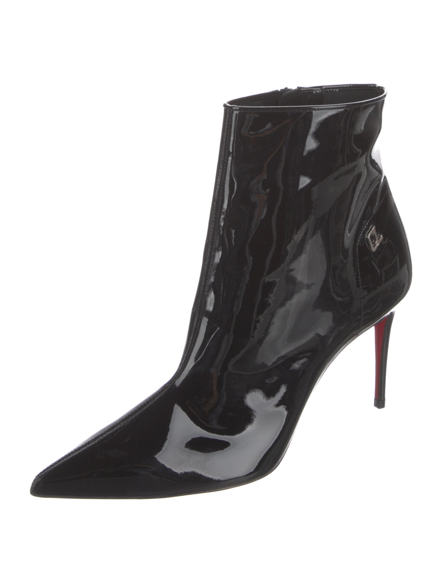 Christian Louboutin Patent Leather Sock Boots