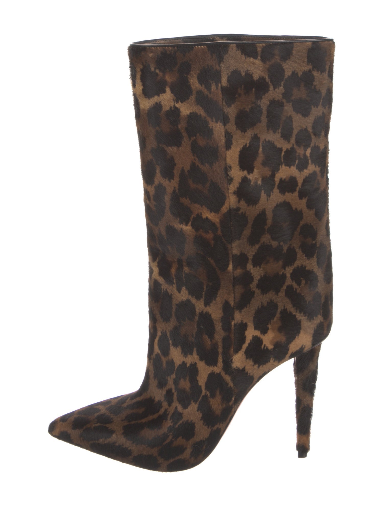 Christian Louboutin Calf Hair Animal Print Boots