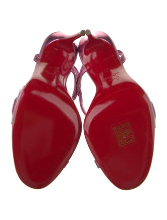 Christian Louboutin Patent Leather Slingback Sandals