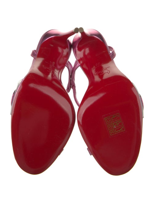 Christian Louboutin Patent Leather Slingback Sandals