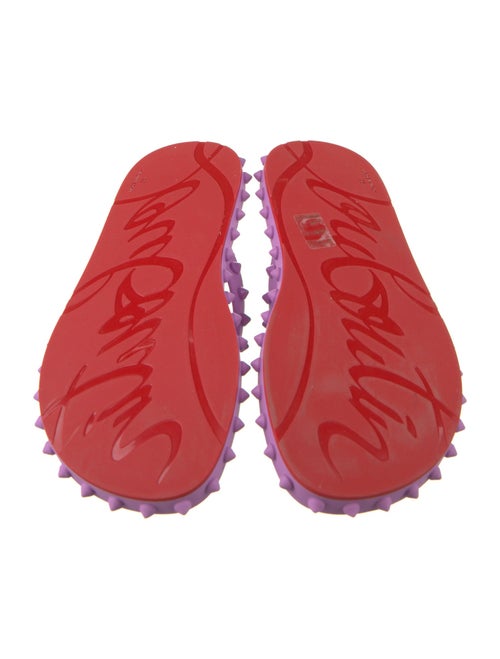 Christian Louboutin Spike Accents Rubber Flip Flops