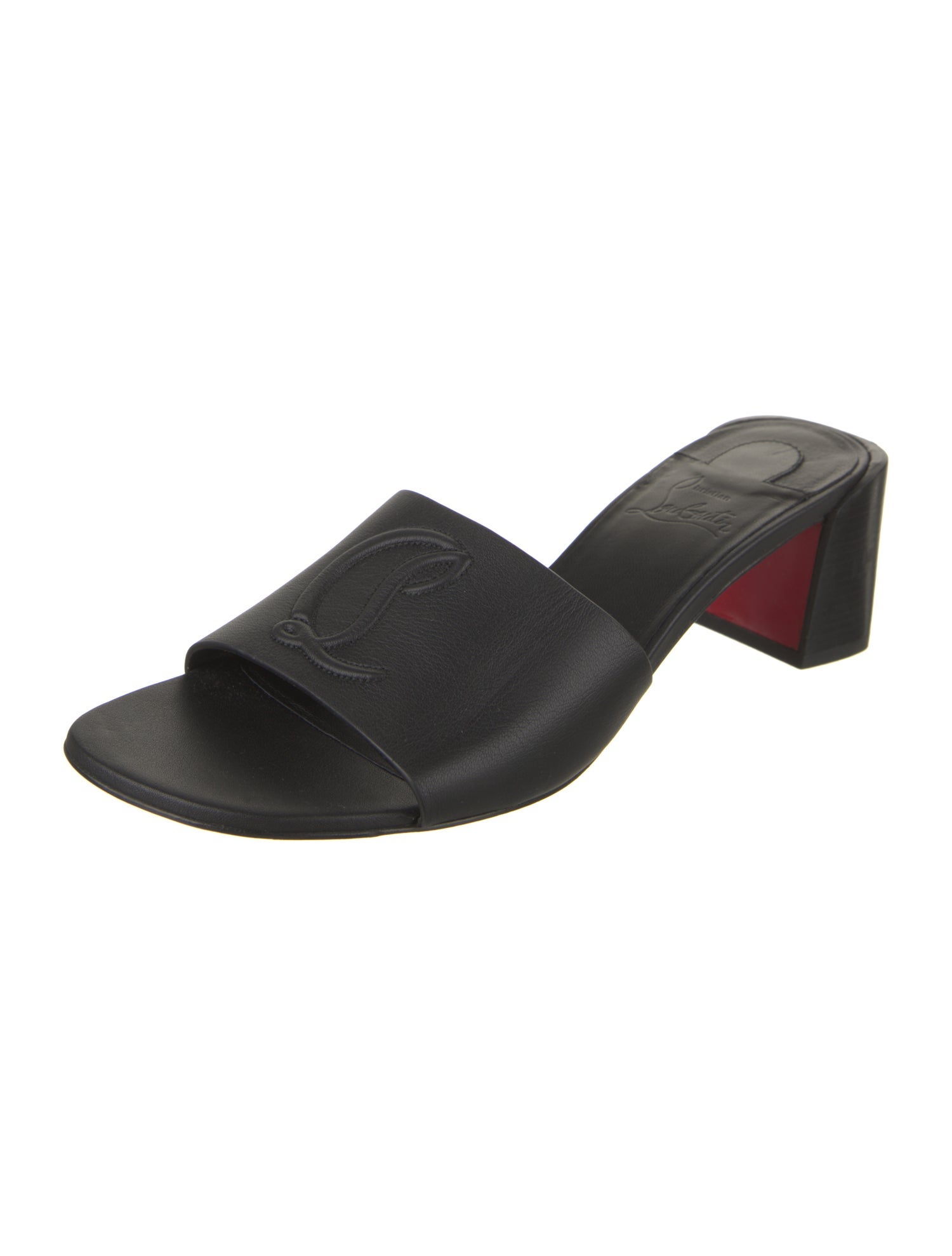 Christian Louboutin Leather Slides