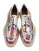 Christian Louboutin PVC Floral Print Derby Shoes
