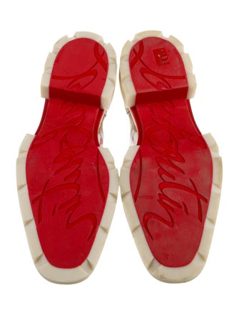 Christian Louboutin PVC Floral Print Derby Shoes