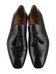 Christian Louboutin Leather Tassel Accents Loafers