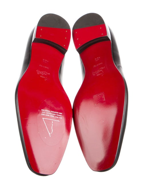 Christian Louboutin Leather Tassel Accents Loafers