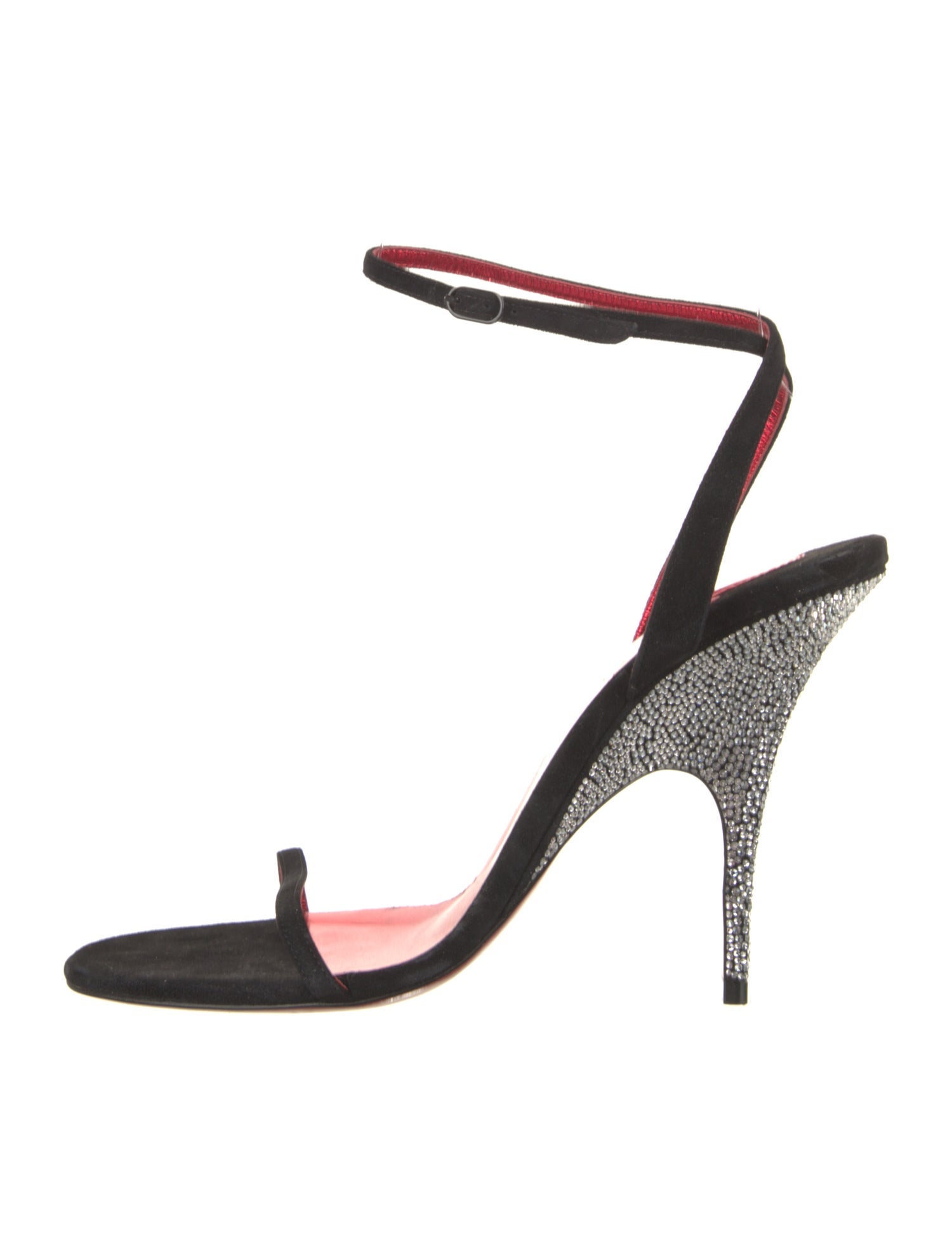 Christian Louboutin Suede Printed Sandals