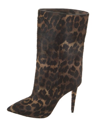Christian Louboutin Ponyhair Animal Print Boots