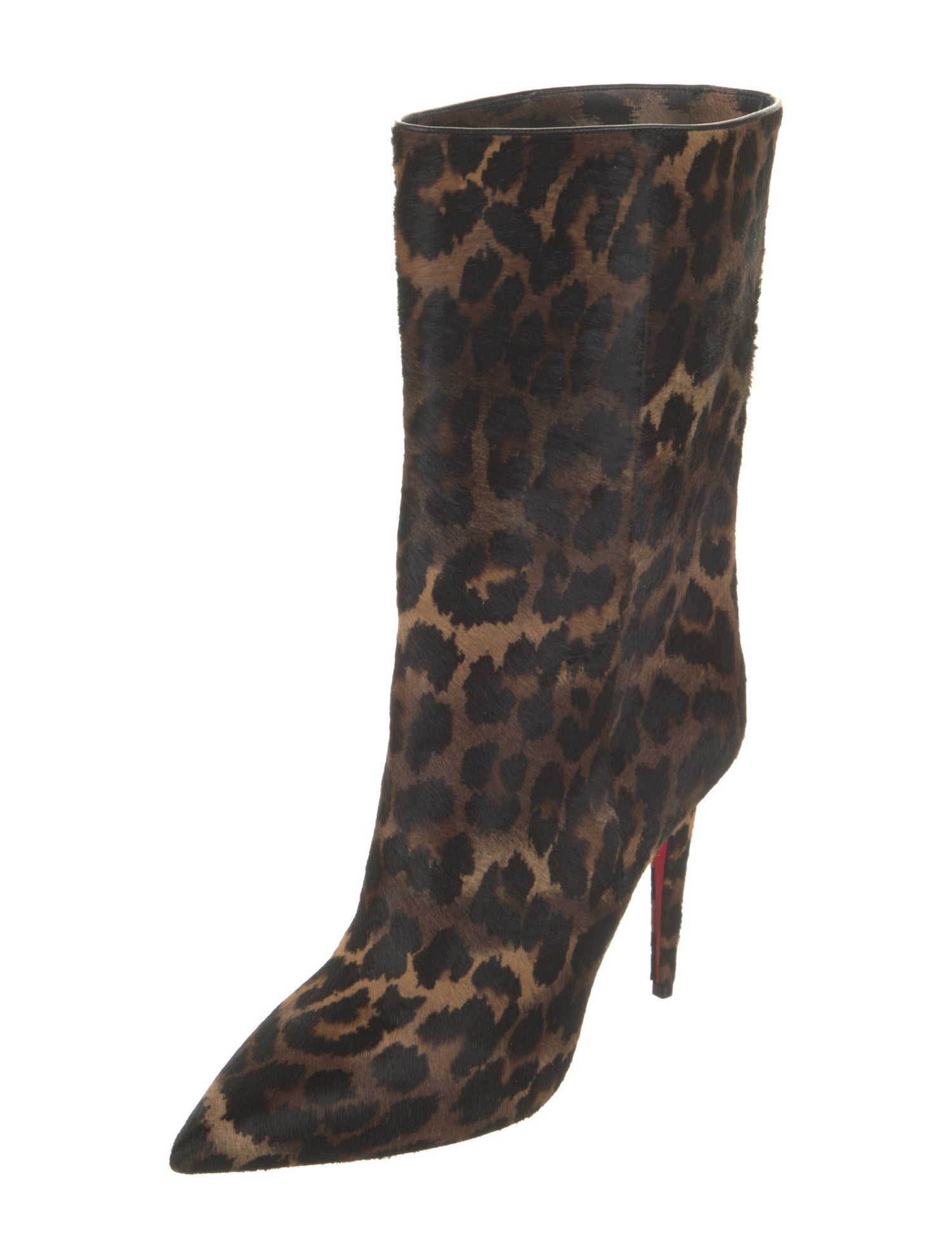 Christian Louboutin Ponyhair Animal Print Boots