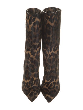 Christian Louboutin Ponyhair Animal Print Boots