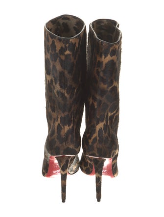Christian Louboutin Ponyhair Animal Print Boots