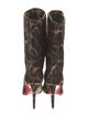Christian Louboutin Ponyhair Animal Print Boots