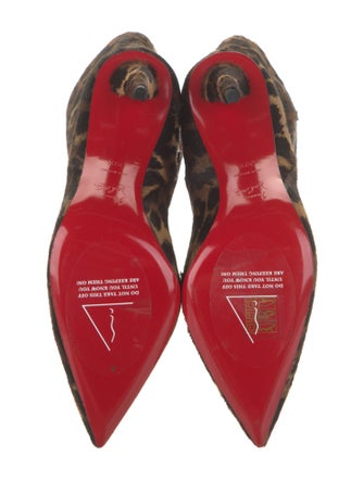 Christian Louboutin Ponyhair Animal Print Boots