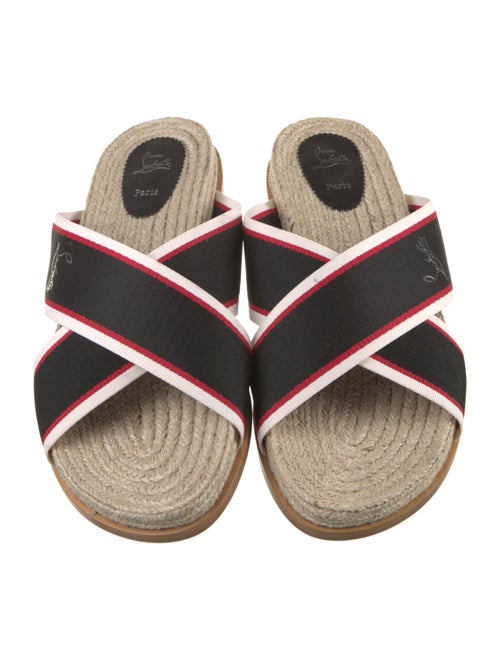 Christian Louboutin Striped Slides