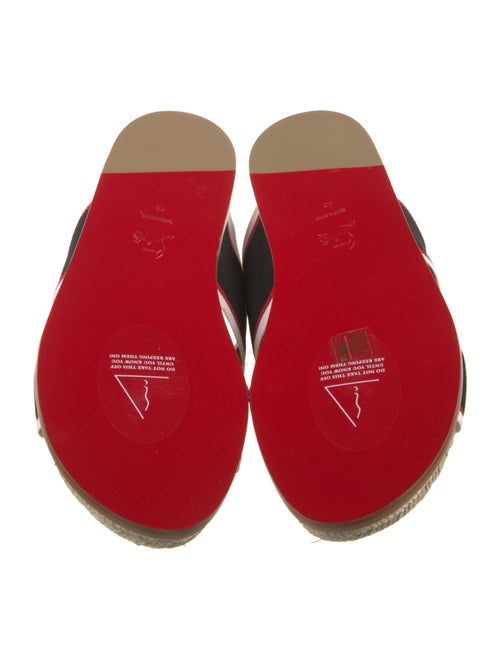 Christian Louboutin Striped Slides