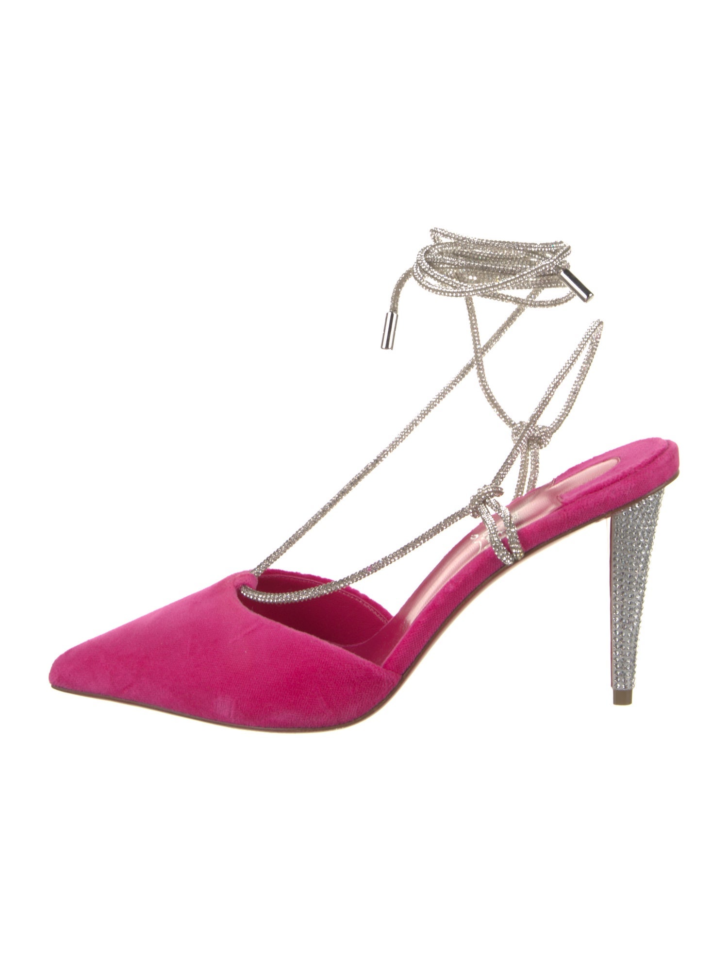 Christian Louboutin Velvet Printed T-Strap Pumps