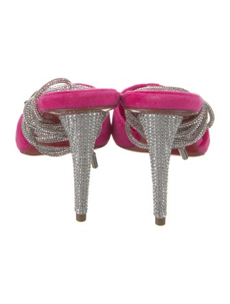 Christian Louboutin Velvet Printed T-Strap Pumps