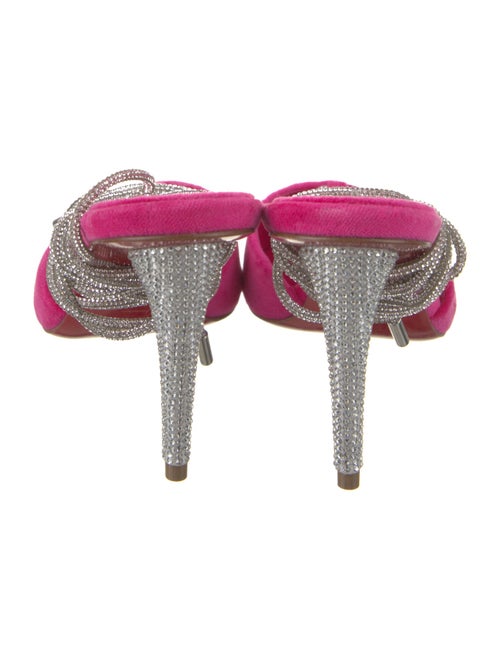 Christian Louboutin Velvet Printed T-Strap Pumps