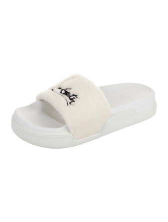 Christian Louboutin Shearling Slides