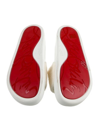 Christian Louboutin Shearling Slides