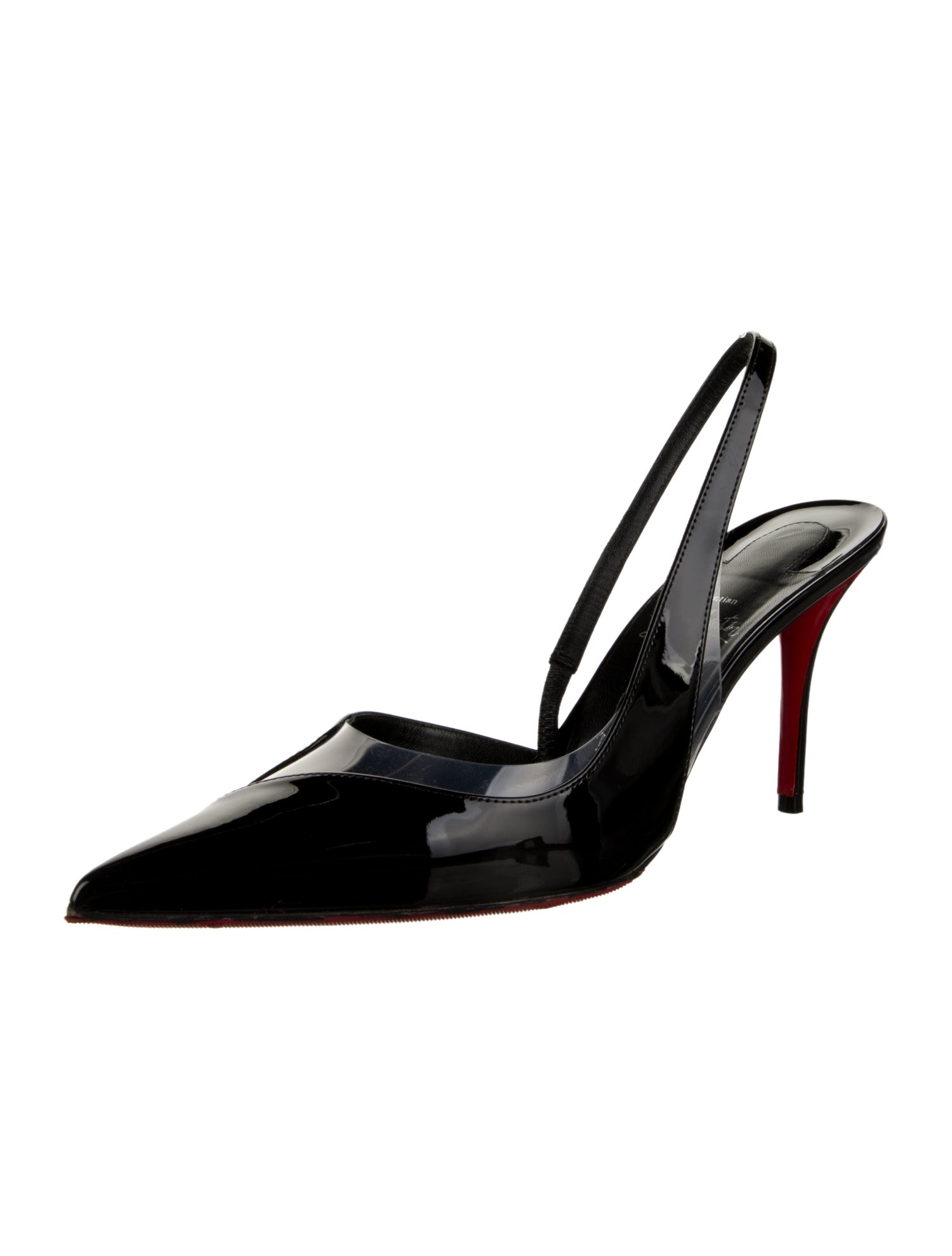 Christian Louboutin Patent Leather Slingback Pumps