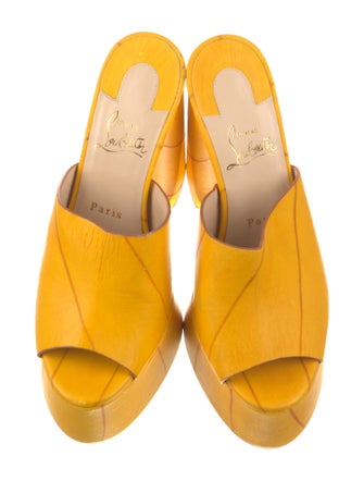 Christian Louboutin Leather Slides