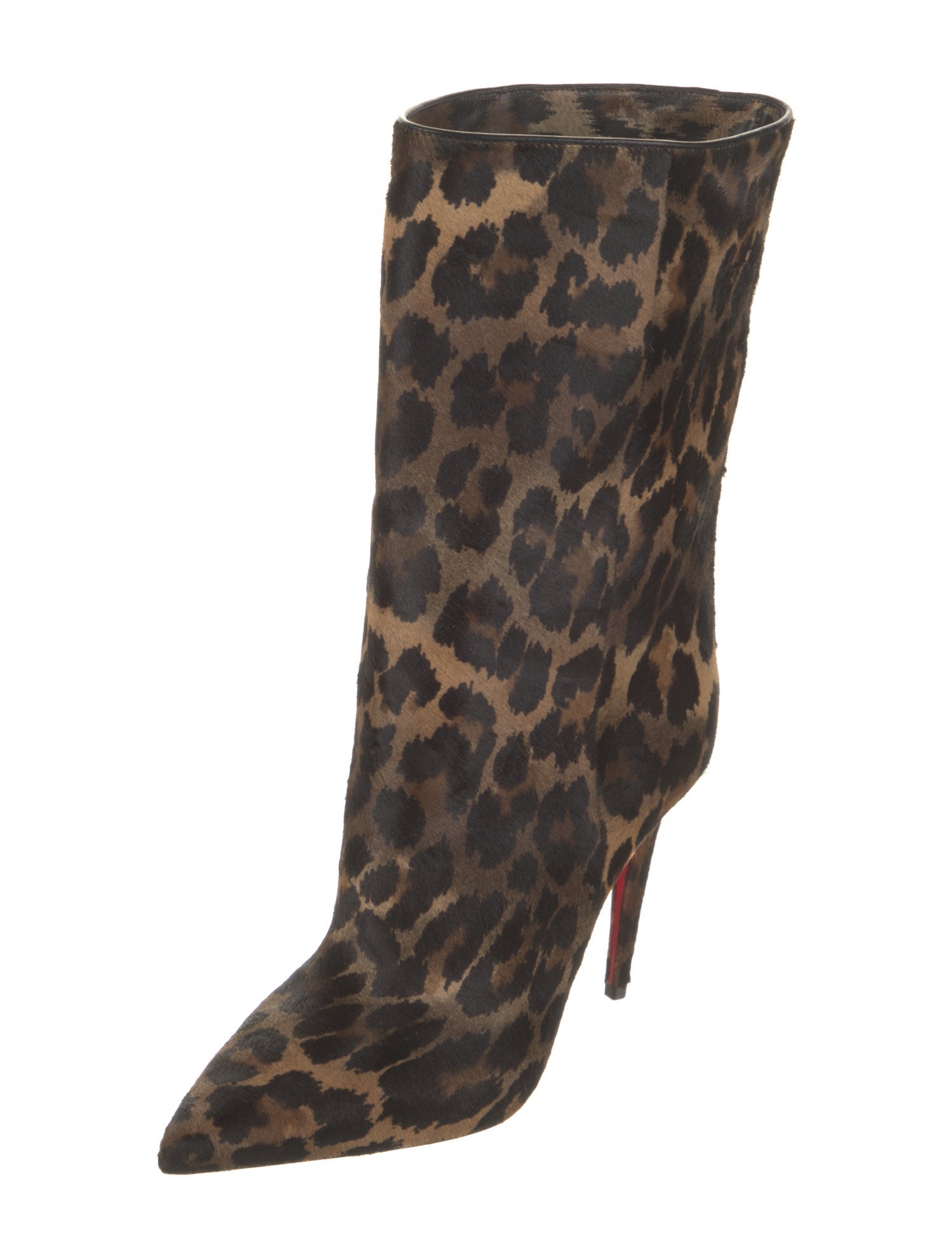 Christian Louboutin Ponyhair Animal Print Boots