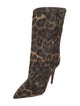 Christian Louboutin Ponyhair Animal Print Boots