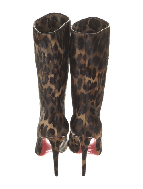 Christian Louboutin Ponyhair Animal Print Boots