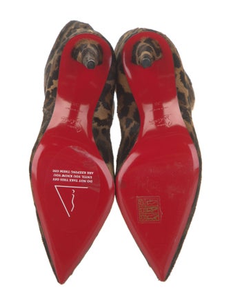 Christian Louboutin Ponyhair Animal Print Boots