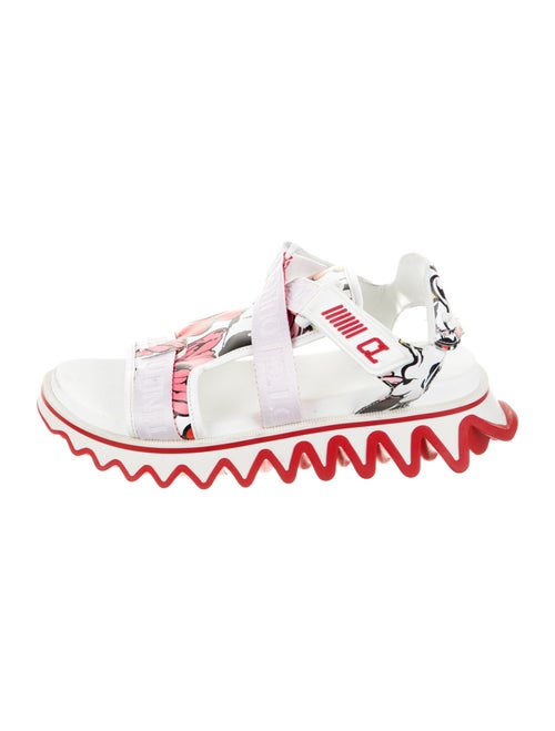 Christian Louboutin Leather Printed Sandals