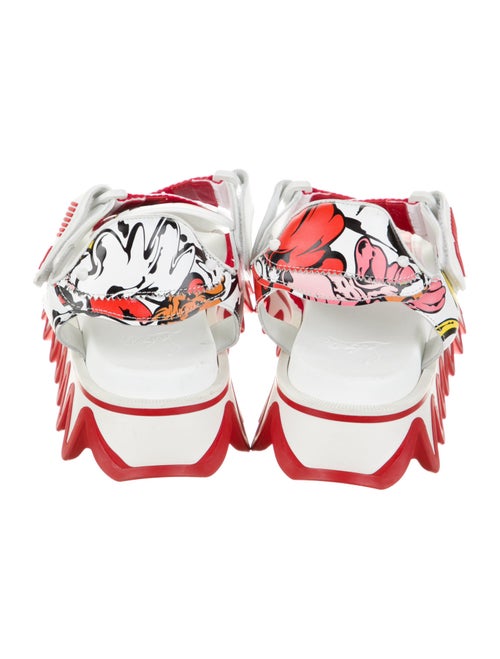 Christian Louboutin Leather Printed Sandals