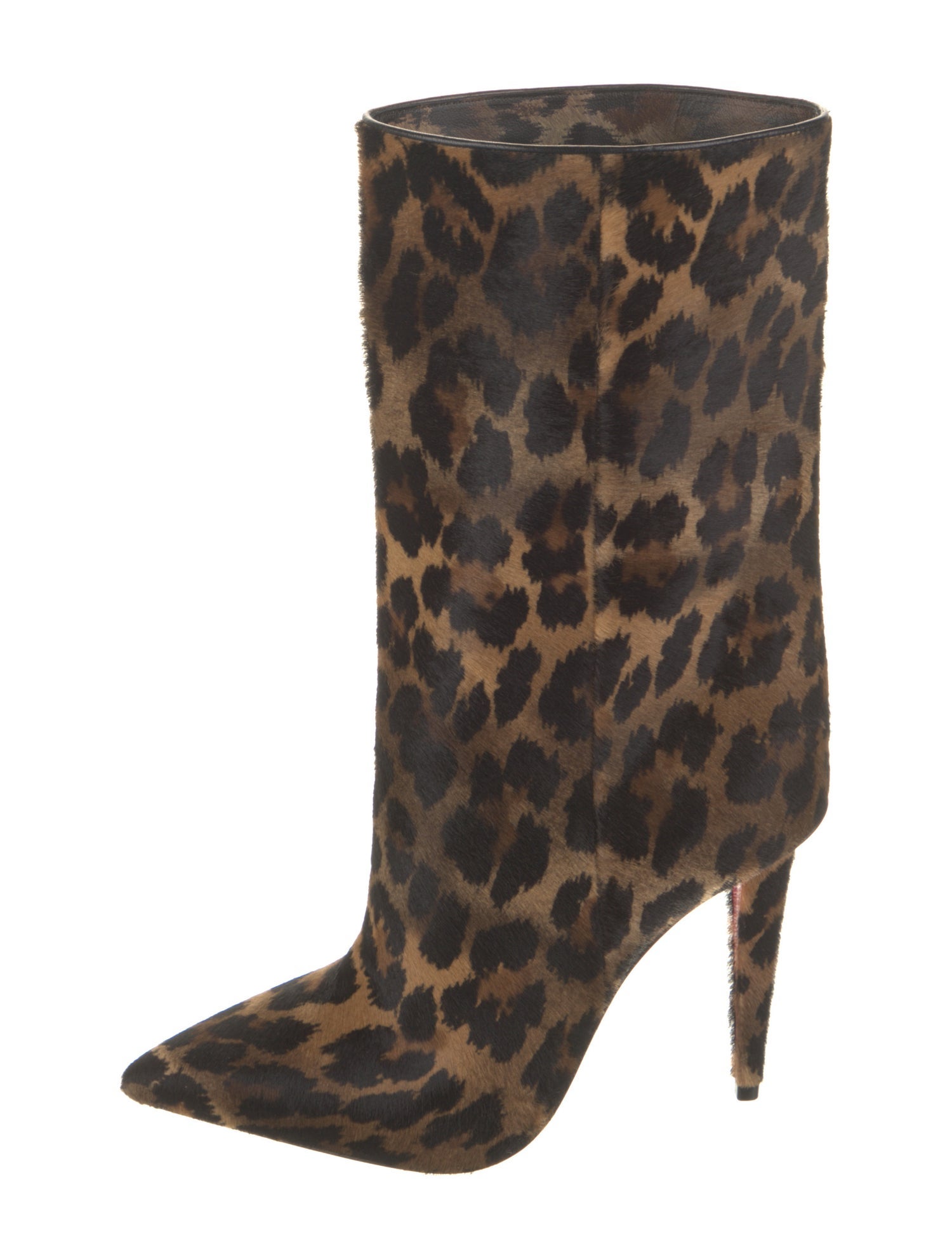 Christian Louboutin Ponyhair Animal Print Boots