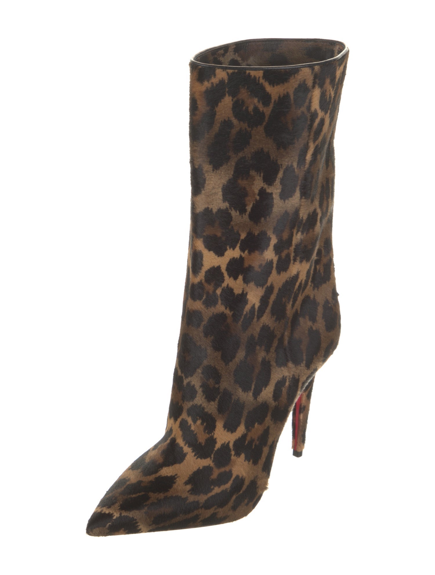 Christian Louboutin Ponyhair Animal Print Boots