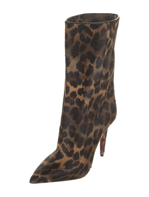 Christian Louboutin Ponyhair Animal Print Boots