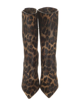Christian Louboutin Ponyhair Animal Print Boots