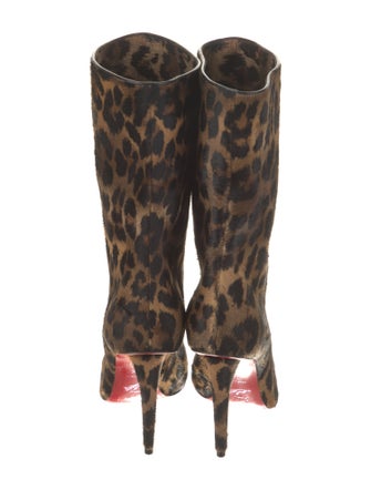 Christian Louboutin Ponyhair Animal Print Boots