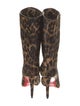 Christian Louboutin Ponyhair Animal Print Boots