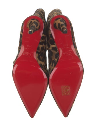Christian Louboutin Ponyhair Animal Print Boots