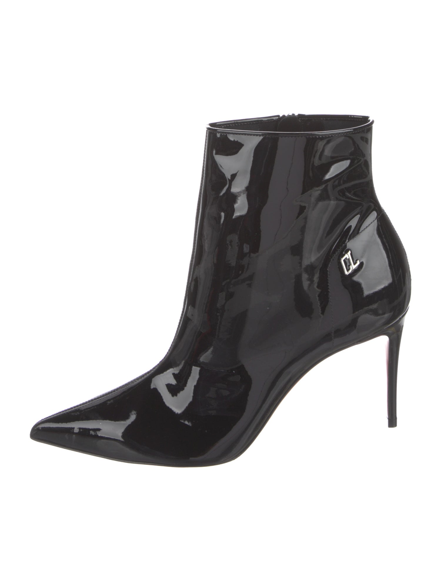 Christian Louboutin Patent Leather Sock Boots