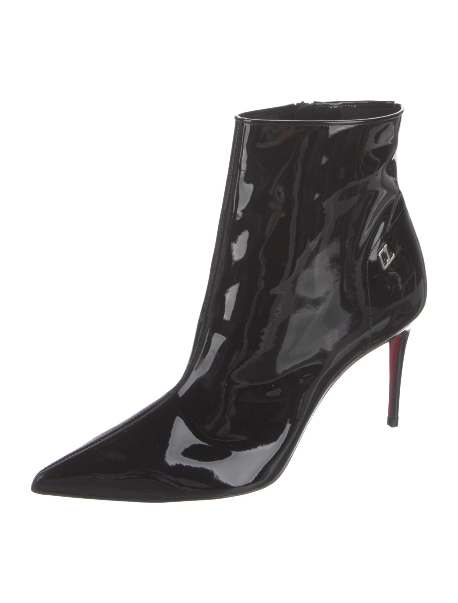 Christian Louboutin Patent Leather Sock Boots