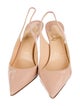 Christian Louboutin Patent Leather Slingback Pumps