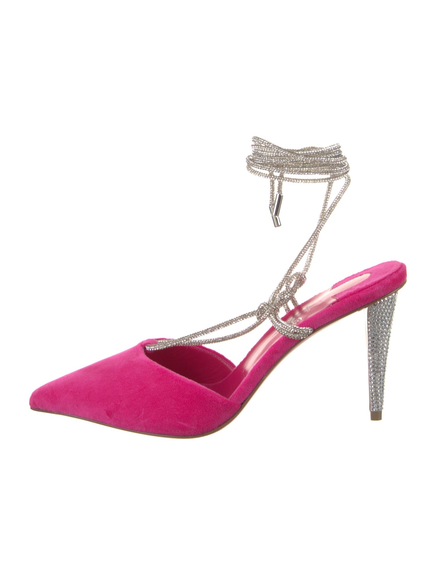 Christian Louboutin Velvet Printed Slingback Pumps