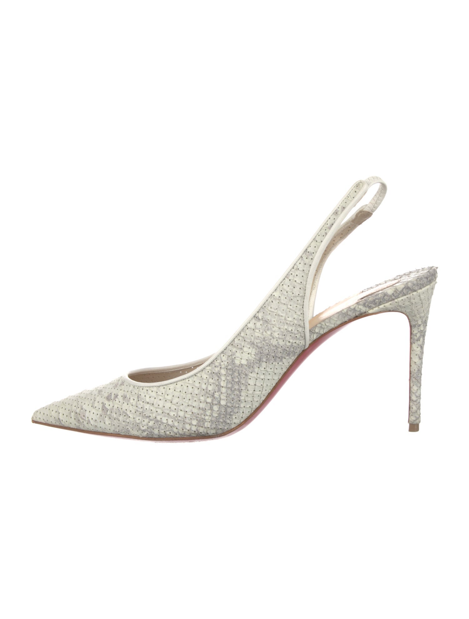 Christian Louboutin Python Slingback Pumps