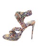 Christian Louboutin Leather Printed Sandals