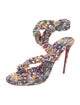 Christian Louboutin Leather Printed Sandals