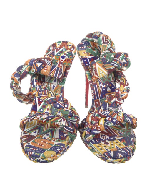 Christian Louboutin Leather Printed Sandals