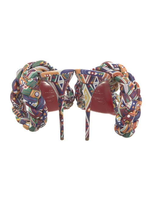 Christian Louboutin Leather Printed Sandals