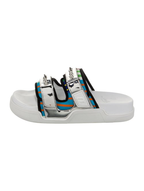 Christian Louboutin Rubber Striped Slides